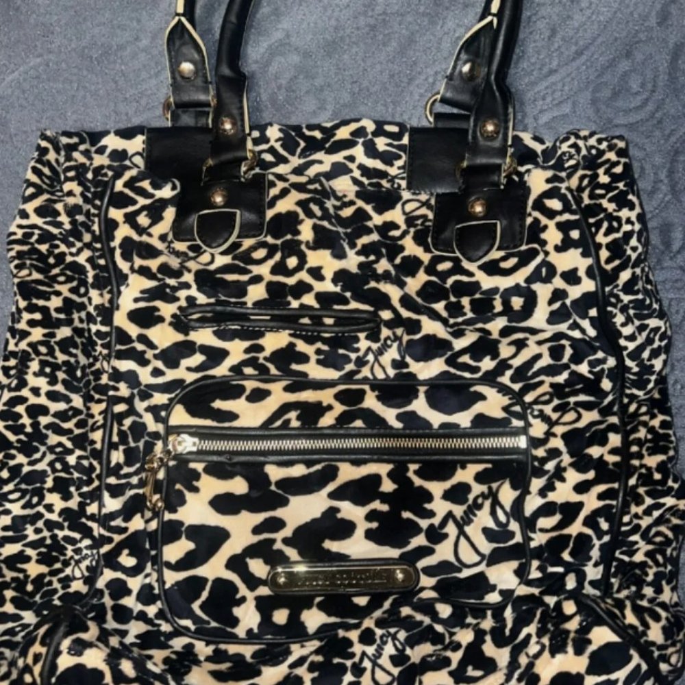 Cheetah Print Juicy Couture Tote Bag